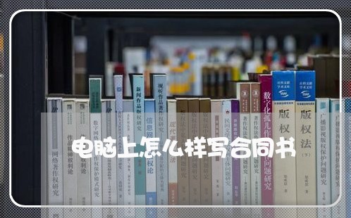 电脑上怎么样写合同书/2023060348250 电脑上怎么样写合同书/2023060348250