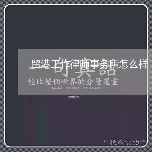 留港工作律师事务所怎么样/2023060225039