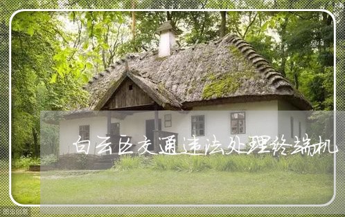 白云区交通违法处理终端机 白云区交通违法处理终端机