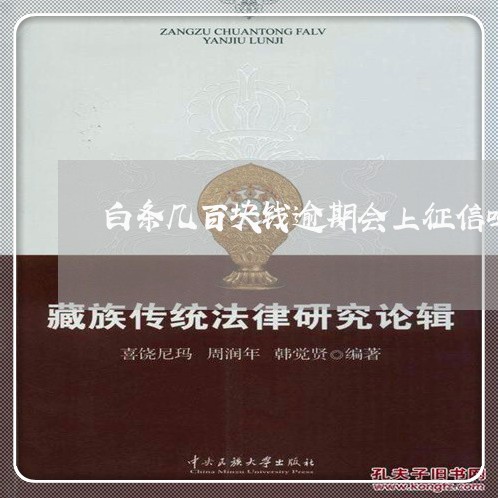 白条几百块钱逾期会上征信吗 白条几百块钱逾期会上征信吗