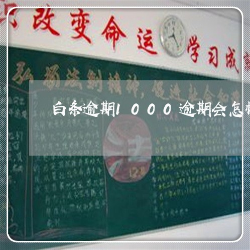 白条逾期1000逾期会怎样 白条逾期1000逾期会怎样