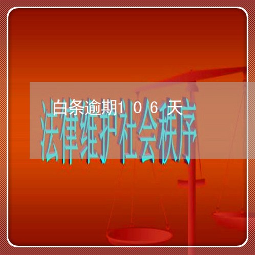 白条逾期106天