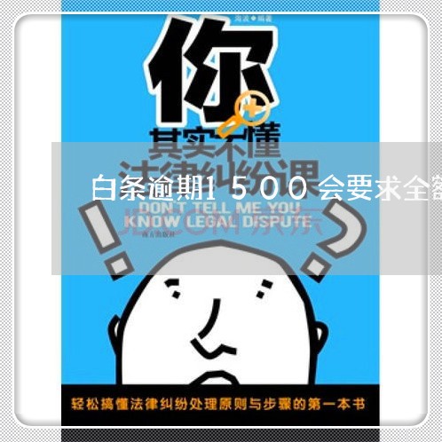 白条逾期1500会要求全额还款 白条逾期1500会要求全额还款