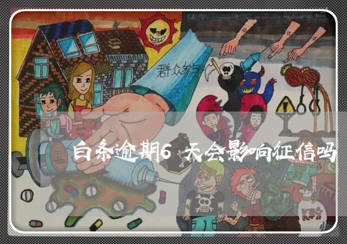 白条逾期6天会影响征信吗 白条逾期6天会影响征信吗