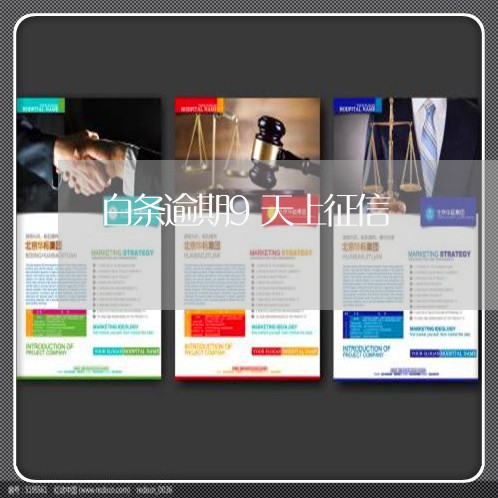 白条逾期9天上征信 白条逾期9天上征信