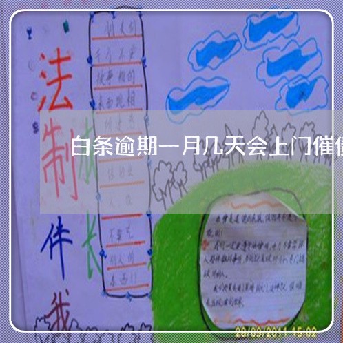 白条逾期一月几天会上门催债