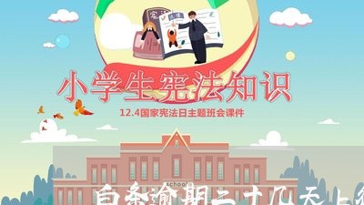 白条逾期二十几天上征信了吗