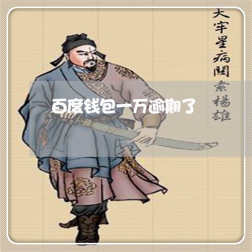 百度钱包一万逾期了