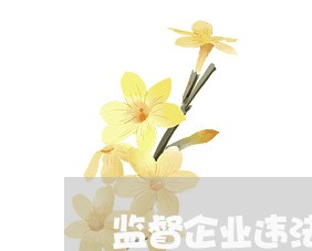 监督企业违法的部门 监督企业违法的部门