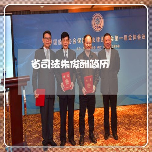 省司法朱俊酬简历