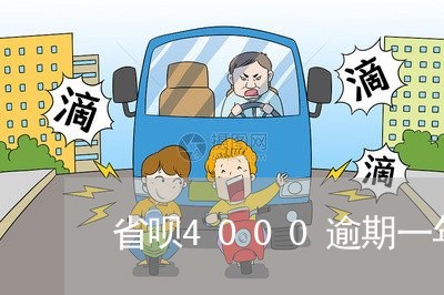 省呗4000逾期一年怎么样 省呗4000逾期一年怎么样