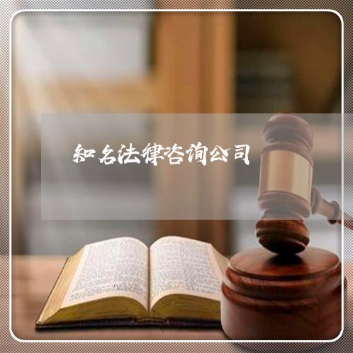 知名法律咨询公司 知名法律咨询公司