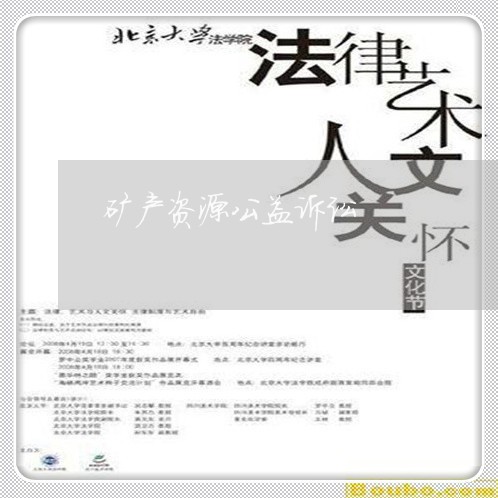 矿产资源公益诉讼 矿产资源公益诉讼