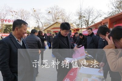 示范种销售违法