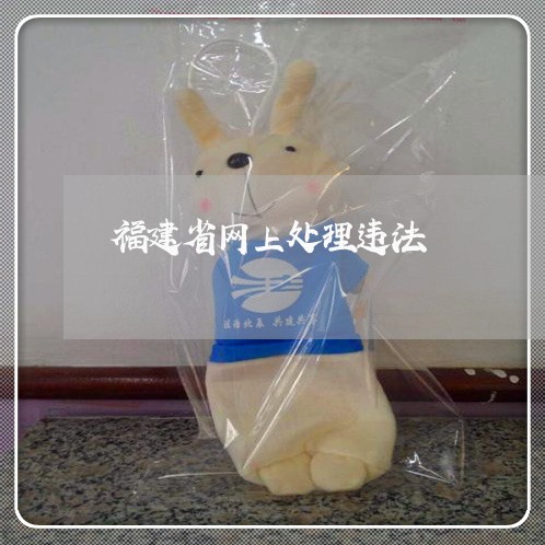 福建省网上处理违法