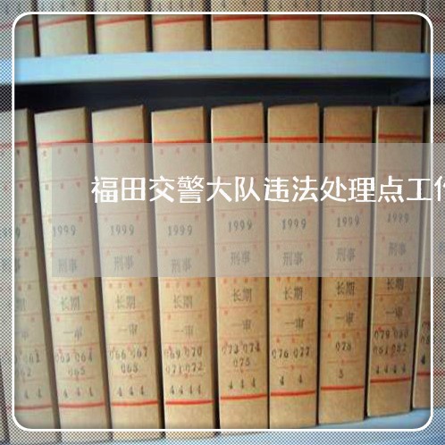 福田交警大队违法处理点工作时间