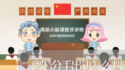 离婚分手出轨怎么判离婚罪/2023061070502