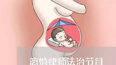 离婚律师法治节目