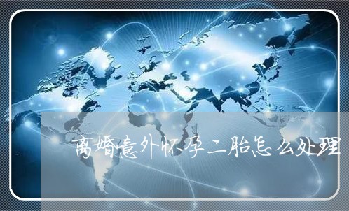 离婚意外怀孕二胎怎么处理/2023060208482