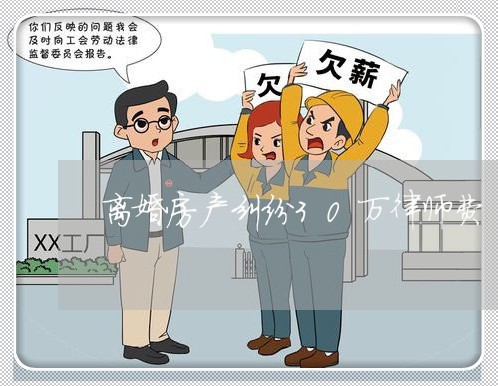 离婚房产纠纷30万律师费