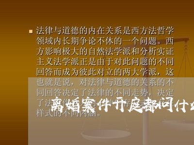 离婚案件开庭都问什么问题/2023061094835