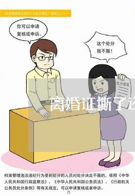 离婚证撕了还能登记吗小孩/2023061040392