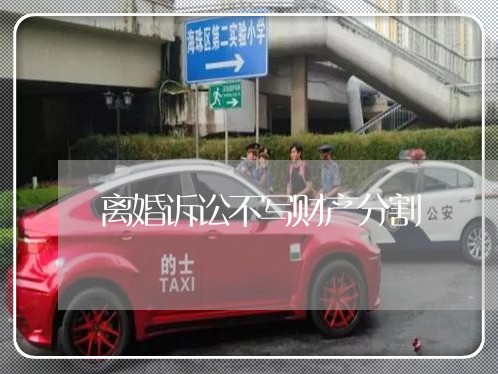离婚诉讼不写财产分割