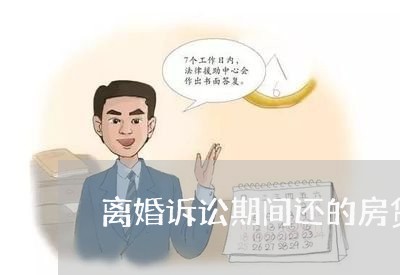 离婚诉讼期间还的房贷/2023041683694