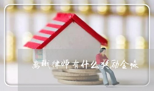 离职律师有什么奖励金嘛/2023060137057