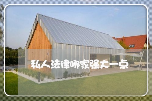 私人法律哪家强大一点