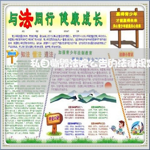 私自撕毁法院公告的法律规定