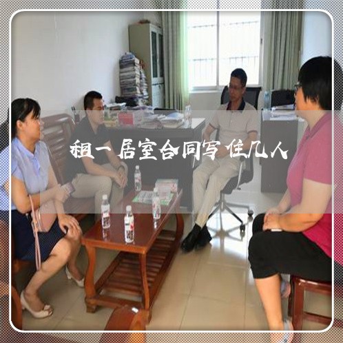租一居室合同写住几人/2023011785038 租一居室合同写住几人/2023011785038