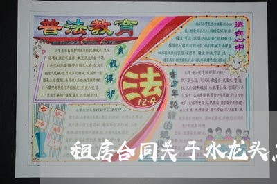 租房合同关于水龙头怎么写/2023041396169