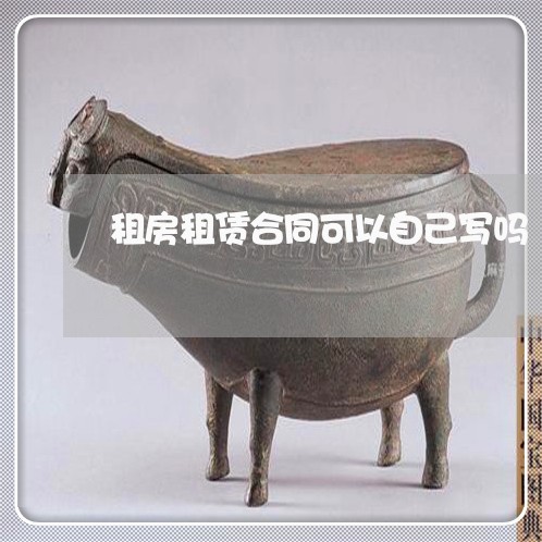 租房租赁合同可以自己写吗/2023041725926