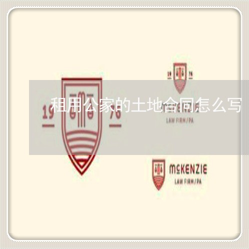 租用公家的土地合同怎么写/2023041237150