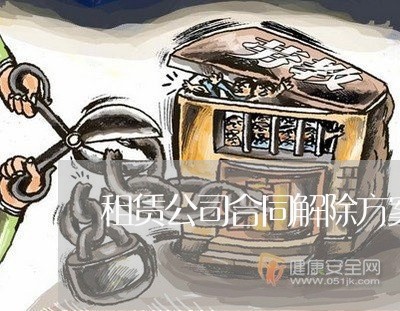 租赁公司合同解除方案怎么写/2023041249473 租赁公司合同解除方案怎么写/2023041249473