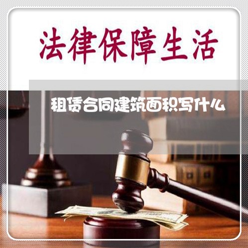 租赁合同建筑面积写什么/2023011652684 租赁合同建筑面积写什么/2023011652684