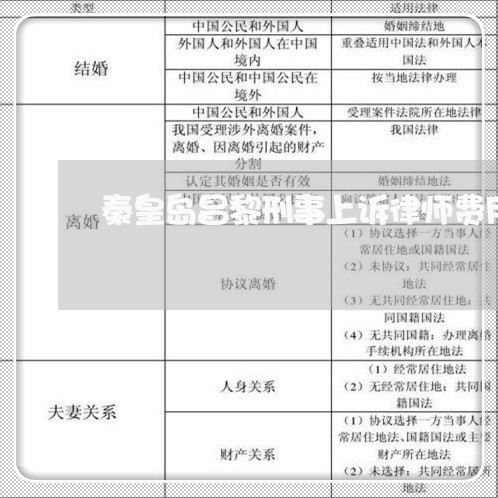 秦皇岛昌黎刑事上诉律师费用