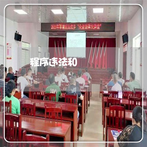 程序违法和 程序违法和