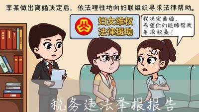 税务违法举报报告 税务违法举报报告