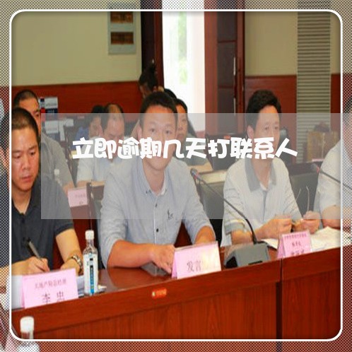 立即逾期几天打联系人