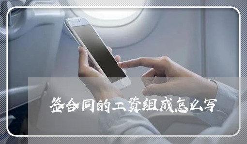 签合同的工资组成怎么写/2023041316038 签合同的工资组成怎么写/2023041316038