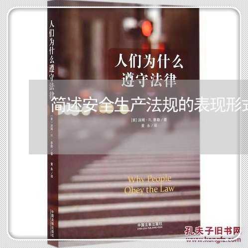 简述安全生产法规的表现形式