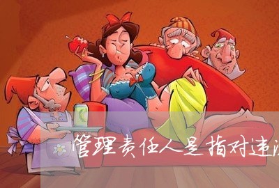 管理责任人是指对违法