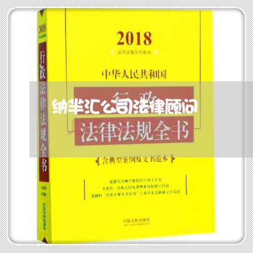 纳芈汇公司法律顾问