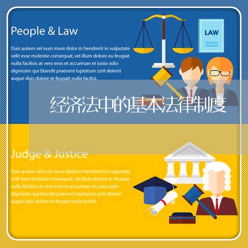 经济法中的基本法律制度