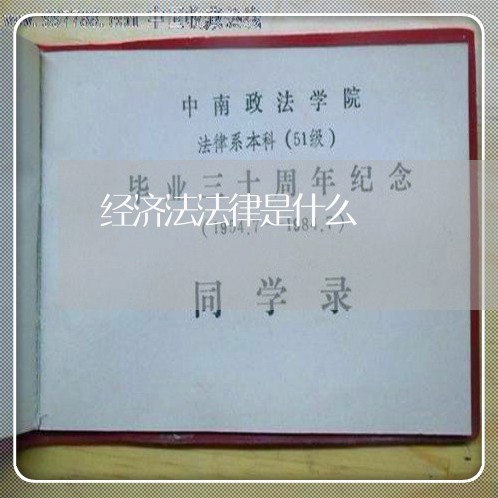 经济法法律是什么 经济法法律是什么