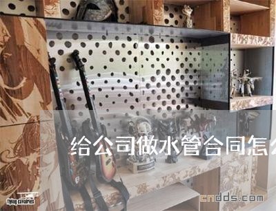 给公司做水管合同怎么写/2023022765838