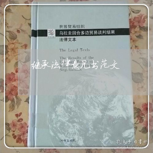 继承法律意见书范文
