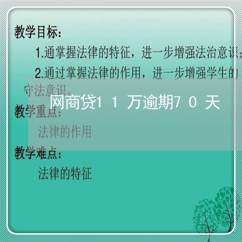 网商贷11万逾期70天/2023021096183